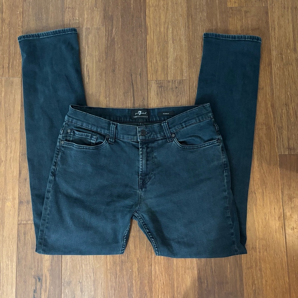 7 For All Mankind Men’s Luxe Performance Ronnie Slim Jeans Size 33